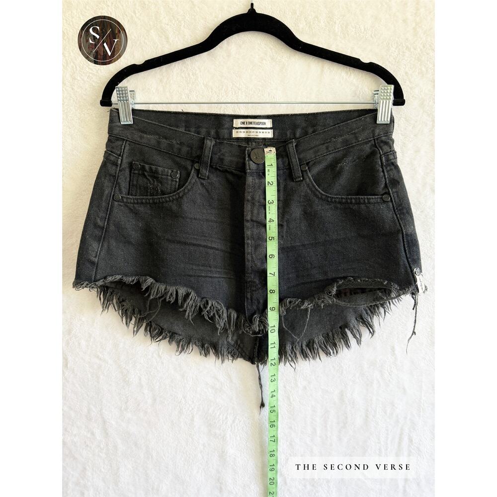 One Teaspoon Black Bonita Low Waist Black Skirt Size 26 - Picture 6 of 11